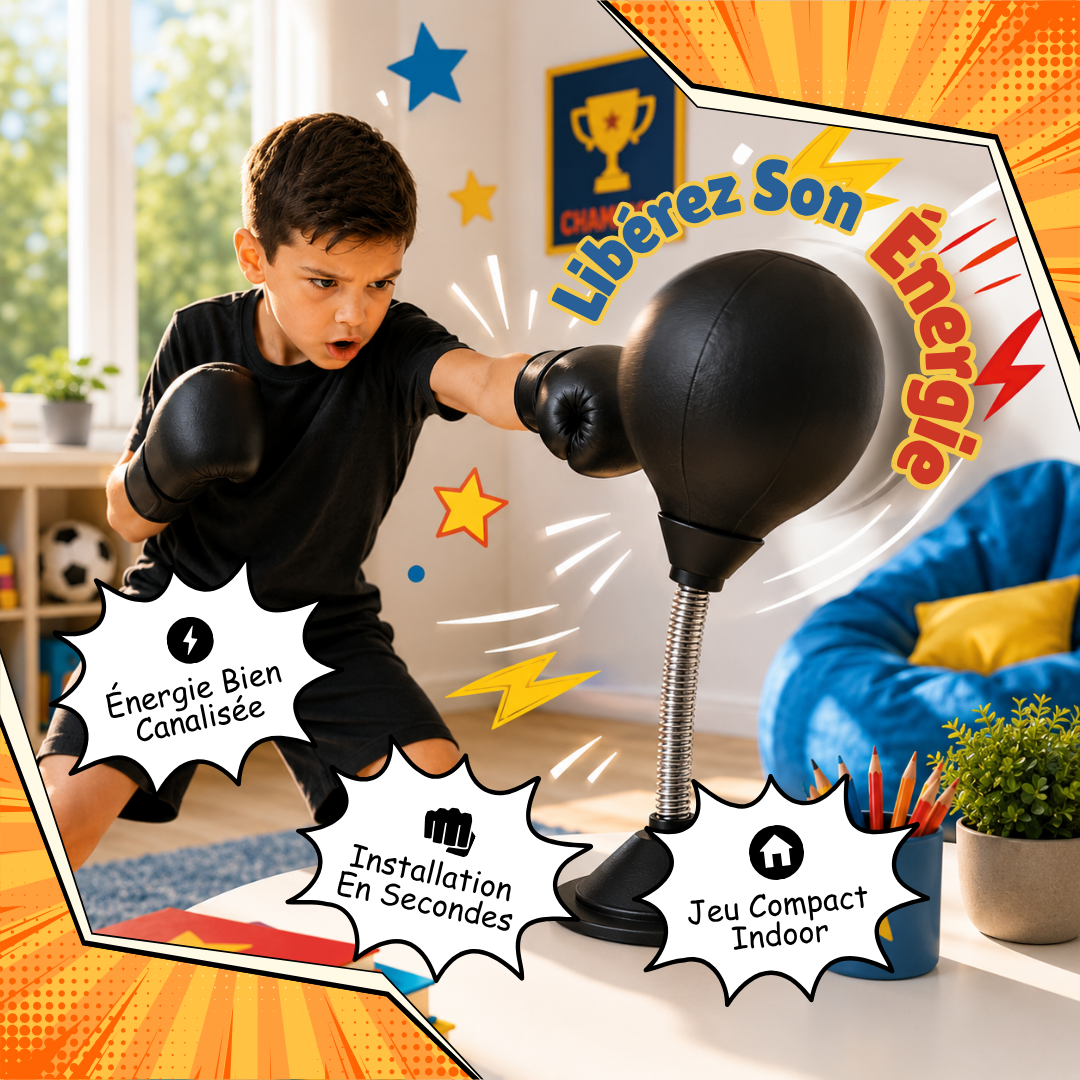KidPunch — Le sac de frappe compact pour les petits champions