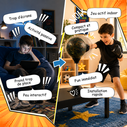 KidPunch — Le sac de frappe compact pour les petits champions