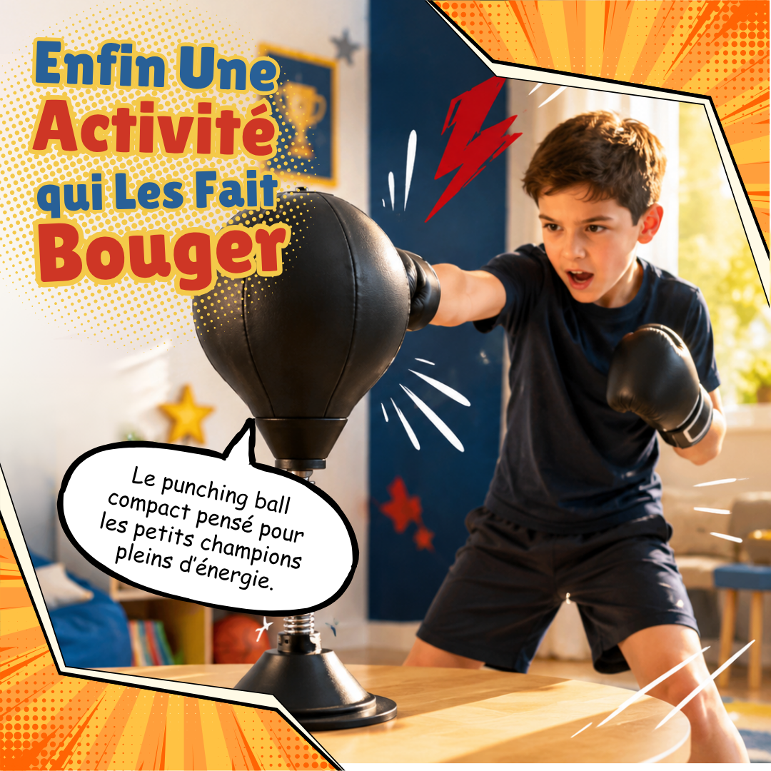 KidPunch — Le sac de frappe compact pour les petits champions